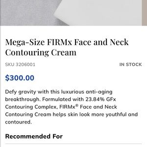 Peter Thomas Roth Mega-Size FIRMx Contour Treatment Cream - 4 fl oz MSRP $300